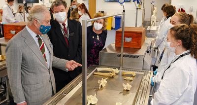 Prince of Wales opens Aberystwyth's new vet school